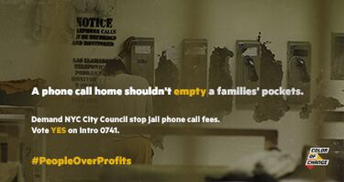 Demand New York City stop exploiting families with jail phone fees and pass Intro 0741