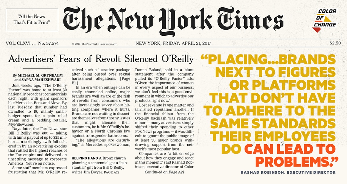 Fears of Revolt by Consumers Felled O’Reilly