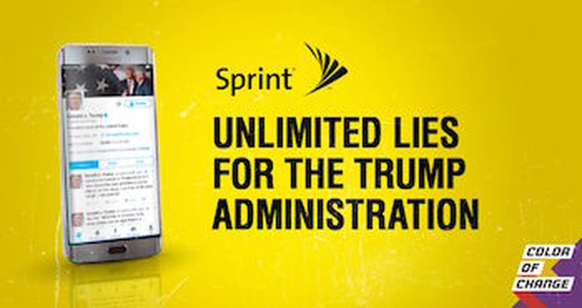 Tell Sprint: Don't help Trump lie to us about job creation!